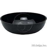 Camwear Round Ribbed Bowl 20.2 Quart 18'' diameter 4 per case Black, 4/CS