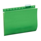 Universal 14117 - Hanging File Folders, 1/5 Tab, 11 Point Stock, Letter, Green, 25/Box-UNV14117
