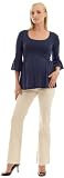 Lantern Sleeve Maternity & Nursing Top