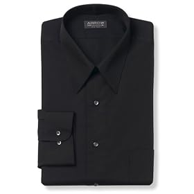 <b>Arrow Wrinkle Free Poplin Solid Dress Shirt - Point Collar</b>
