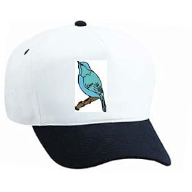 White Cap with bluebird,