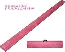 ~Pink~ 8ft Suede FOLDING Gymnastics Balance Beam