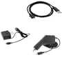 Rapid Car Charger CLA + USB Sync Data Cable + Travel Home Wall Charger + Antenna Booster Generation X for LG AX155, AX500 (Swift), AX585 (Rhythm), AX830, CF360, CT810 (Incite), ENV2 (VX9100), GR500 (Xenon), LX265 (Rumor2), LX400, LX600 (Lotus), UX265, UX2