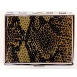 Outer Rebel Fashion Flasks and Smoking Accessories- Python Stainless Steel Cigarette ID Case 100's...