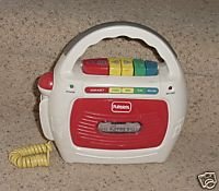 Childrens Toyshop  Toys : Playskool Cassette Player for Kids with Microphone Toy