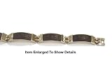 8.5" Greek Key Surgical Stainless Steel Men's Bracelet
