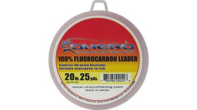 Ohero 100% Fluorocarbon Leader 20 lb 10 Yards Free Sample