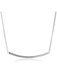 Stainless Steel Identification Style Necklace, 16.5"+2" Extender