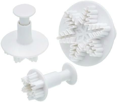 Sweetly Does It Set of Three Snowflake Fondant Plunger Cutters (Pack of 2)