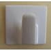 Pair of White Self Adhesive Hooks - LS51-Square Shaped-Ideal For Heavy Duty Type Blind/Fly Curtain/Strip Blind -Holland Plastics Original