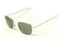 American Optical AO Original Pilot Aviator Sunglasses 52 mm Matte Chrome Bayonet True Color Gray Glass Lenses 30060