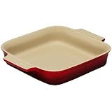 Le Creuset Stoneware 9 1 4-Inch Square Baking Dish, Red by Le Creuset