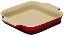 Le Creuset Stoneware 9 1/4-Inch Square Baking Dish, Red