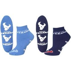 Buy For Bare Feet Houston Texans Ladies Slipper Socks (2 Pack) - Houston Texans Medium