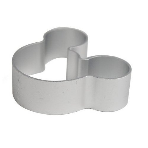 CHOP MALL 2 Pcs Cute Mouse Face Shape Cookie Cutters and Cake Decorating Flower Modelling Bread Bowknots Silicone Fondant butterfly Tools Kit mold