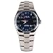 DownTown Men's Stainless Steel Watch w/Blue Face