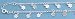 Sterling Silver Italian Anklet - Plumeria - 10'' in Length
