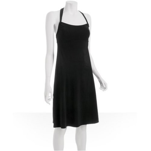 V-Neck Empire Waist Black Dress Cover-Up - Style#2807 - Plus Size