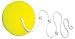 Gorilla Playsets Disc Swing With Rope Color: Yellow
