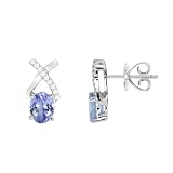 14K Exquisite Tanzanite and Diamond Earring (NEW ARRIVAL)