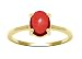 10k Yellow Gold Oval Cabochon Garnet Ring