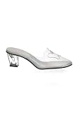 2 Inch Heel Clear Slip On Women's Size Shoe