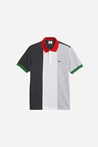 Short Sleeve Pique Italy Flag Polo