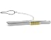 Men's Tie Bar with Gold Vermeil Accents in Sterling Silver .925