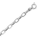 Karat Platinum Satin Anchor Link Bracelet, 7.5