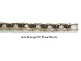8.5 Highly Polished Surgical Stainless Steel and Rubber Men's Bracelet