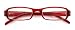 Zoom Eco-Friendly 100% Reclaimed Plastic Rectangular Reader, Red, +2.50