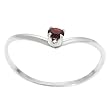 April Birthstone Sterling Silver or Goldfill Genuine Swarovski Crystal Ring