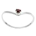 April Birthstone Sterling Silver or Goldfill Genuine Swarovski Crystal Ring