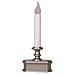 Good Tidings LED Christmas Window Candle with Light Sensor, Pewter