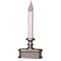 Good Tidings LED Window Candle with Light Sensor, Pewter Finish
