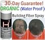 Hair Cubed� - Black Hair Building Fiber Spray (Water Proof) Lasts 2 - 5 Months