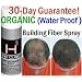 Hair Cubed� - Black Hair Building Fiber Spray (Water Proof) Lasts 2 - 5 Months