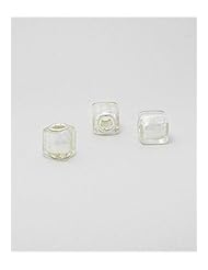 Glass Glass Beads In 92.5 Sterling Silver