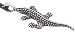 Komodo Dragon Silver Tone PEWTER Pendant Necklace