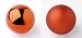 Pack of 6 Matte and Shiny Orange Shatterproof Christmas Ball Ornaments 2.75"