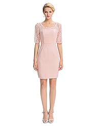 Satin Beaded Sequined Lace Elbow Length Sleeves Floral Print Prom Dress 