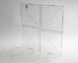 12 1/2 By 12 1/2 Two-in-one Square It Up & Fussy Cut Ruler