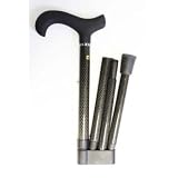 New - Foldable Black Tripe Wound Carbon Fiber Cane - 17296036