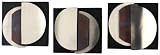 Tango Wall Art/set Of 3 19square Brs Stl/chr/mbk
