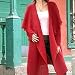 NOVICA 100% alpaca wool coat, 'Red Waterfall'