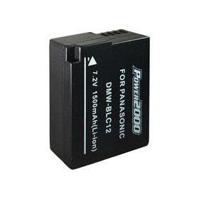 Power2000 DMW-BLC12 Replacement Lithium Ion Battery 7.2v 1500 mAh for Panasonic Digital Cameras
