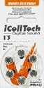 10 Packs (60 Batteries) I Cell Tech Size 13 Hearing Aid Batteries! 60 Batteries