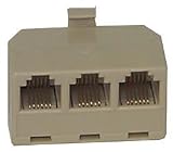 Lynn Electronics TEC327-36 TEC 3-Way 'T' Adaptor 6P6C