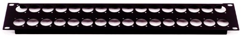 Penn Elcom R1269/2UK/32 2U NEUTRIK PUNCHED RACK PANEL W/ 32 HOLES D-SIZE XLR, SpeakON