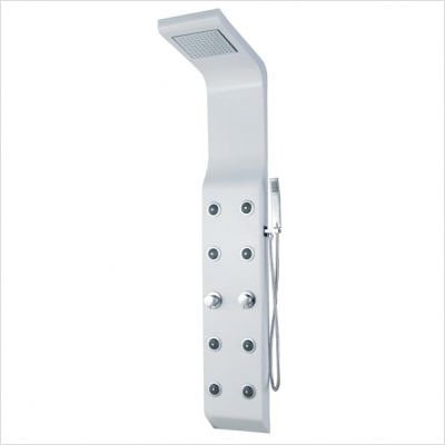 DreamLine SHCM-1008-00 Tall Hydrotherapy Shower Column, White